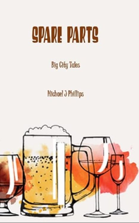 Spare Parts cover: illustrated beer and wine glasses